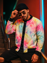 Colorful Printed Velvet Jacket