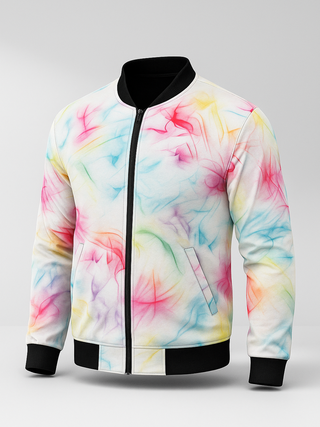 Colorful Printed Velvet Jacket