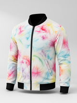 Colorful Printed Velvet Jacket