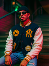 Navy Blue New York Varsity Jacket