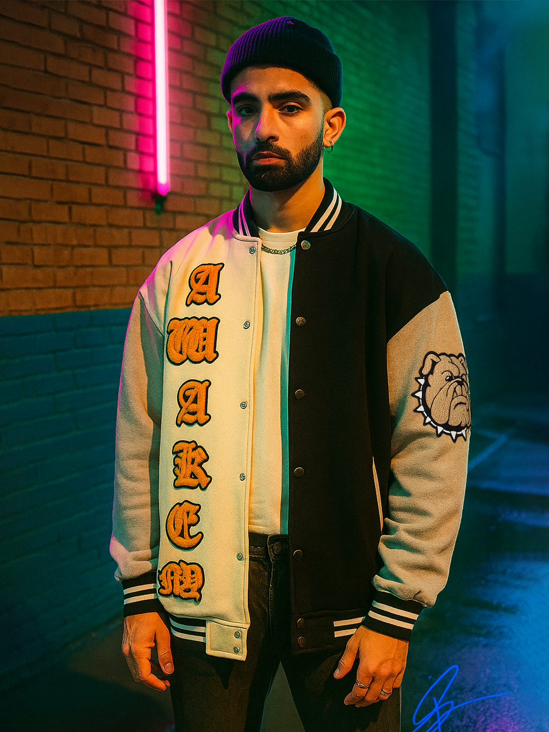 Multi Color Block Awake Varsity Jacket