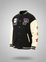 Black Poker Varsity Jacket