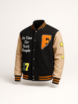 Black F Varsity Jacket