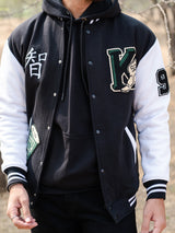 Black K Varsity Jacket