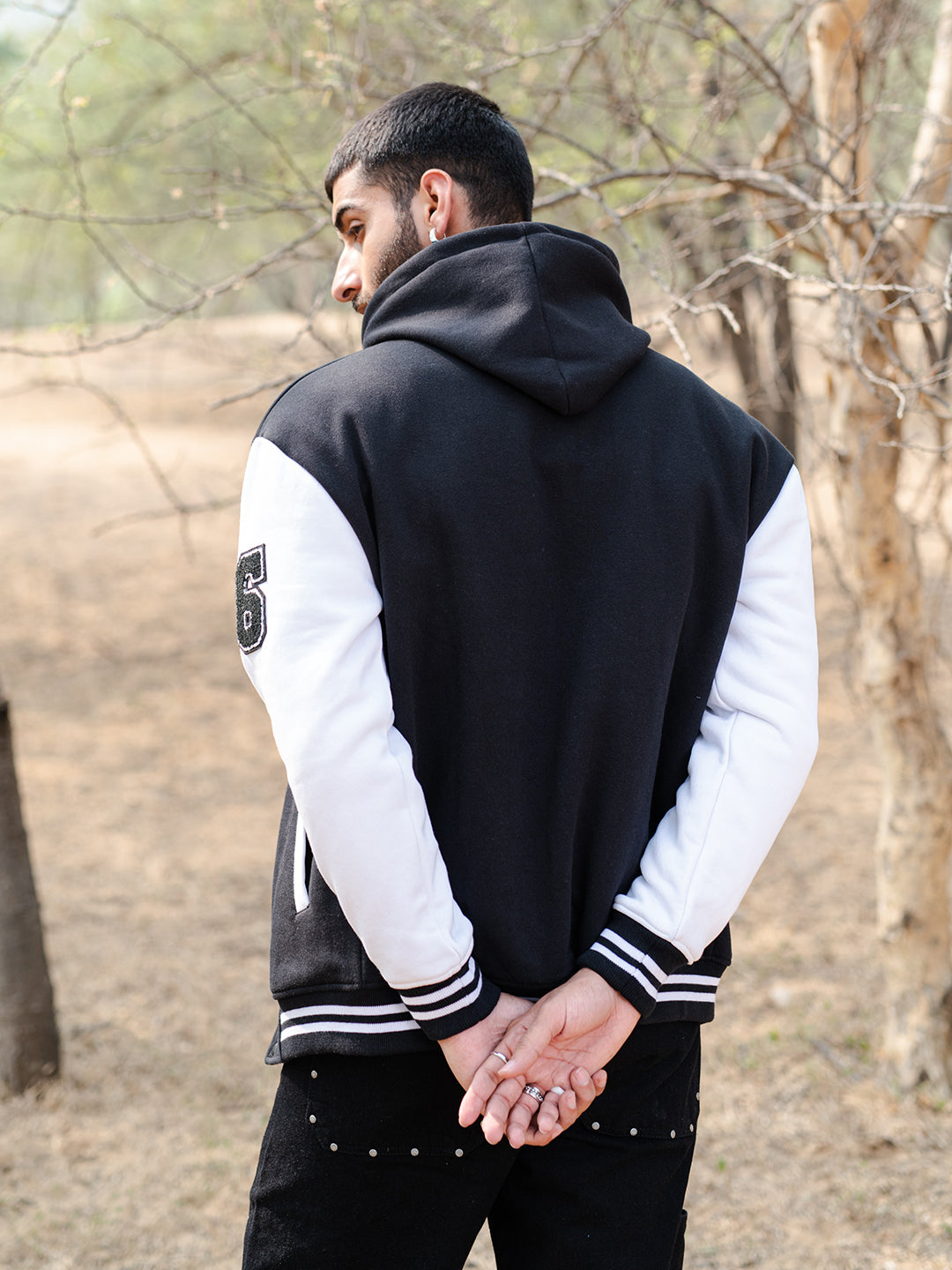 Black K Varsity Jacket