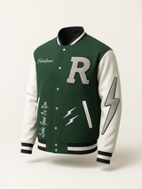 Green R Tistabene Varsity Jacket