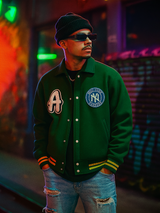 Green A New York Yankees Varsity Jacket