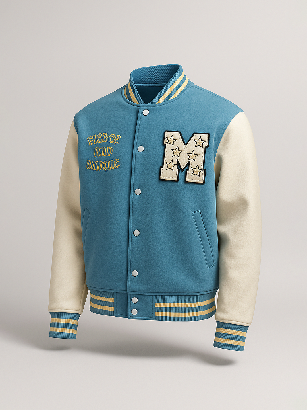 Teal Blue M Varsity Jacket