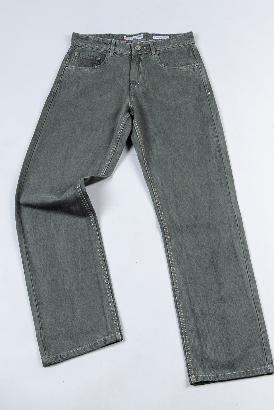 olive green denim jeans