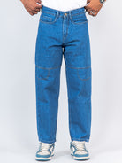 blue baggy fit denim jeans