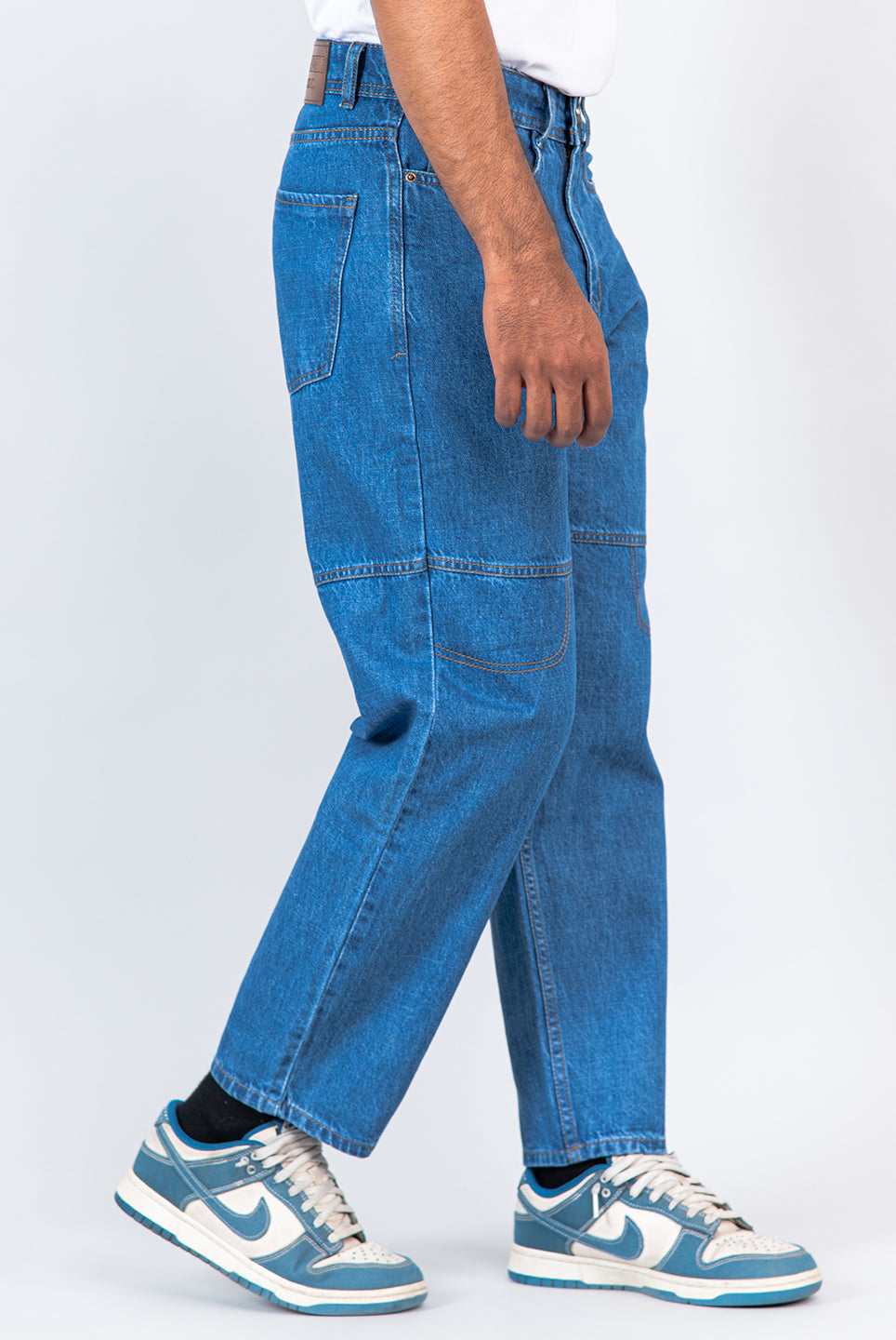 Blue Baggy Fit Denim Jeans