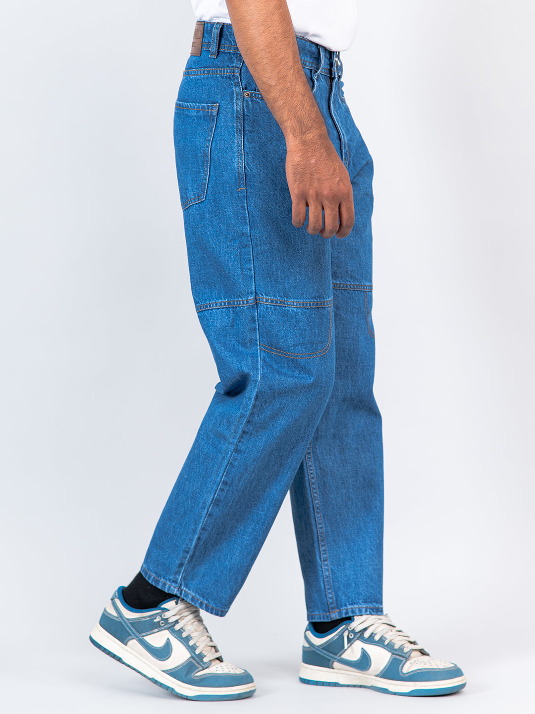 Blue Baggy Fit Denim Jeans
