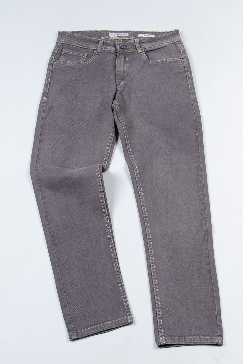 Stone grey denim jeans