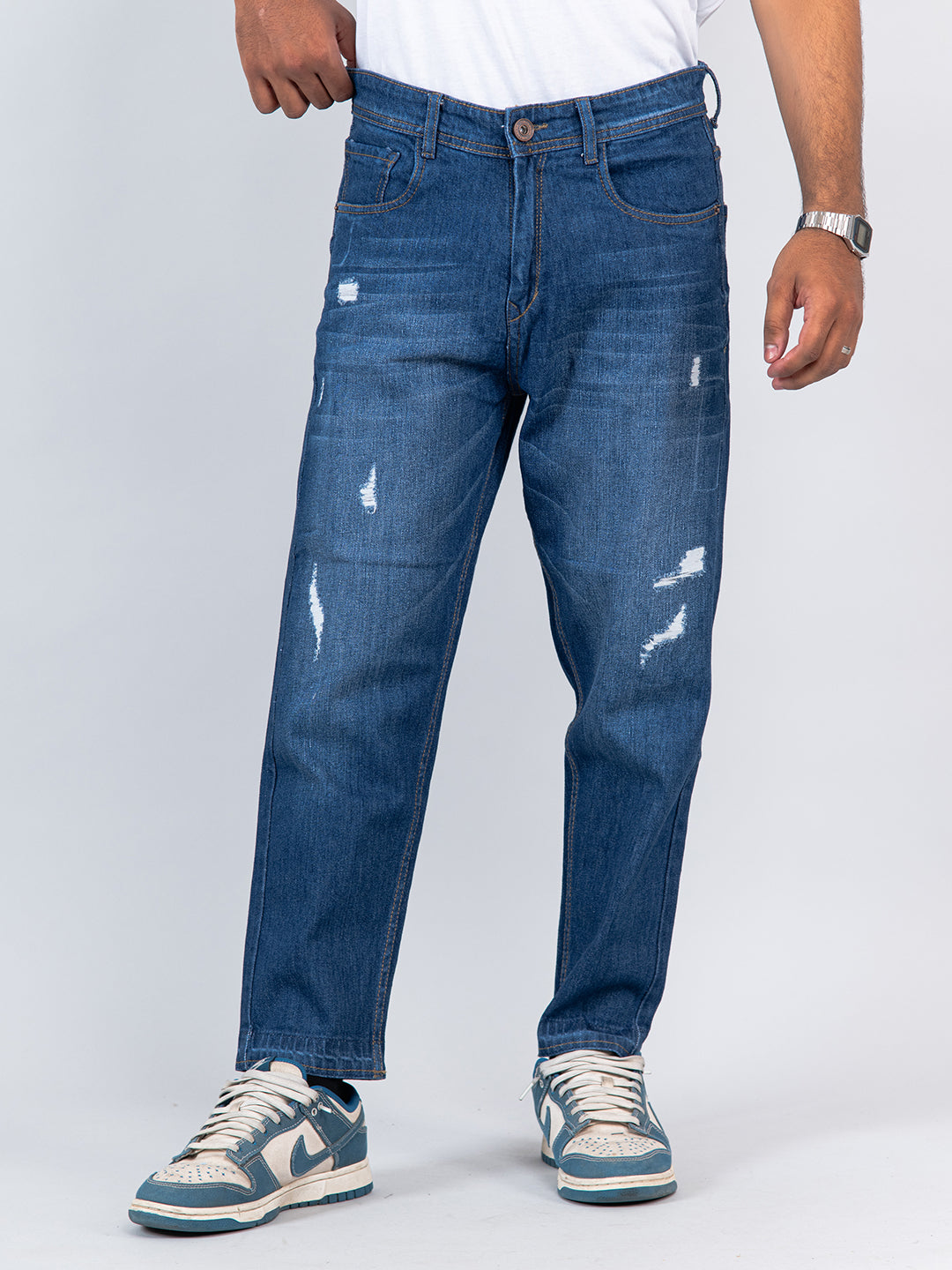 Mens Jeans Denim Pocket Pants Summer Autumn Thin Slim Regular Fit Straight  Jeans Elasticity Stretchy Male - OnshopDeals.Com