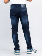 Dark blue denim jeans