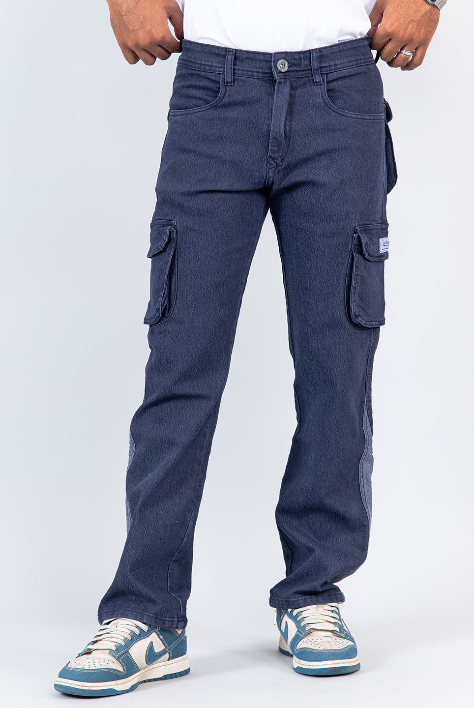 straight fit cargo jeans