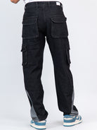 black cargo jeans