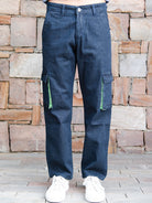 blue cargo jeans