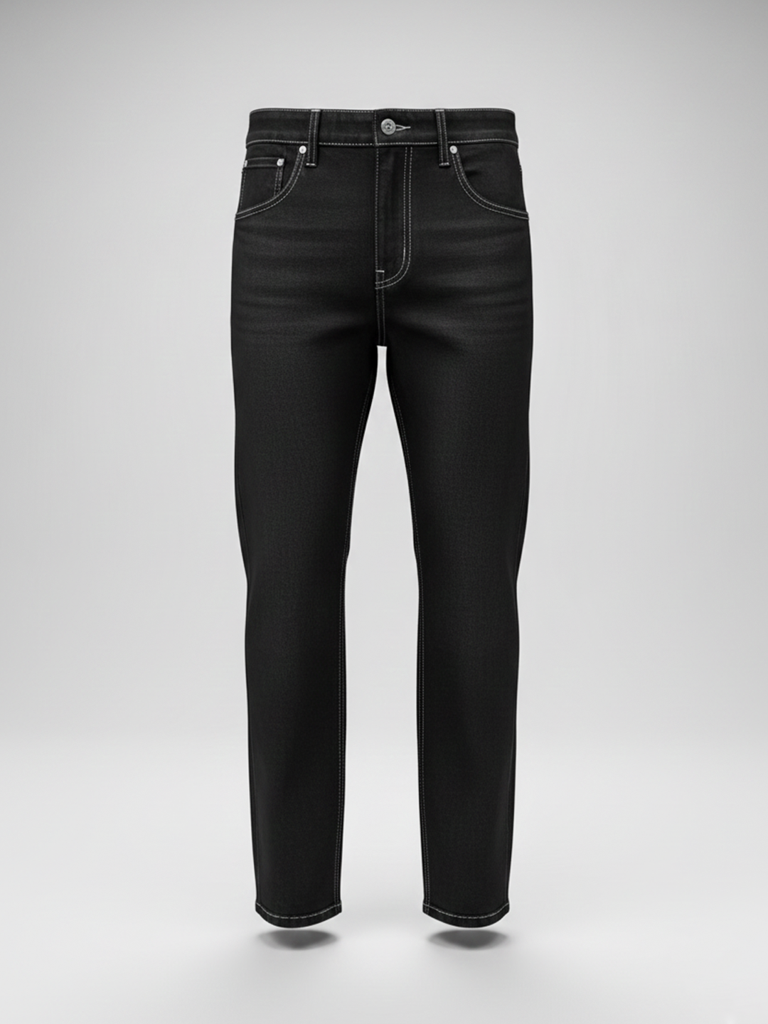 Black Straight Fit Men's Jeans