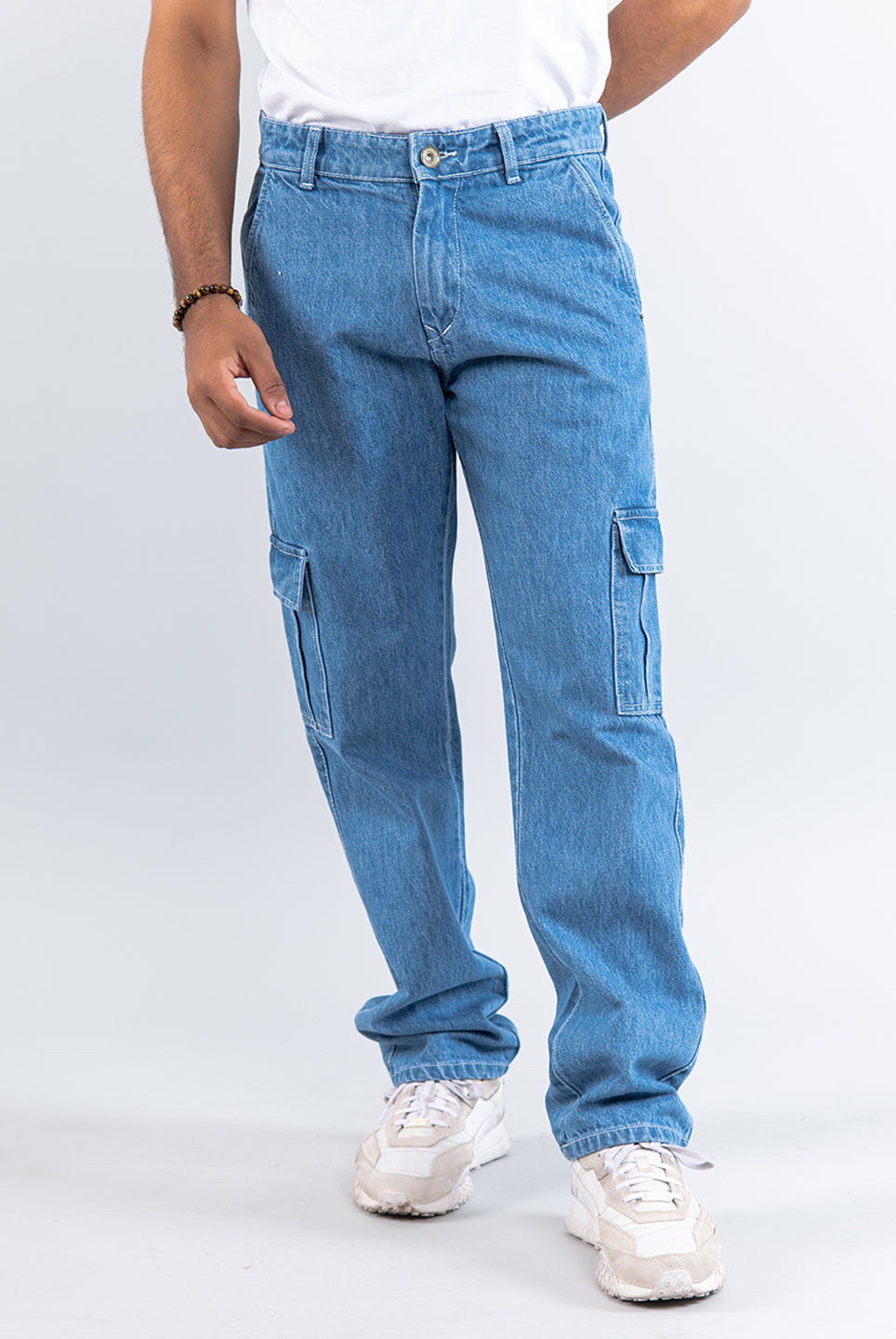 light blue denim jeans