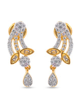 Floral American Diamond Designer Mangalsutra Set