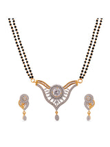 Contemporary Designer Two Tone Plated Mangalsutra with Chain