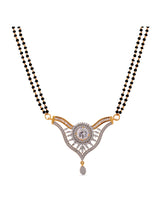 Contemporary Designer Two Tone Plated Mangalsutra with Chain