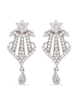 Designer American Diamond Rhodium Plated Mangalsutra Set