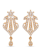 Designer American Diamond Yellow Gold Plated Mangalsutra Set