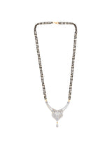 Designer American Diamond Two Tone Plated Mangalsutra Set