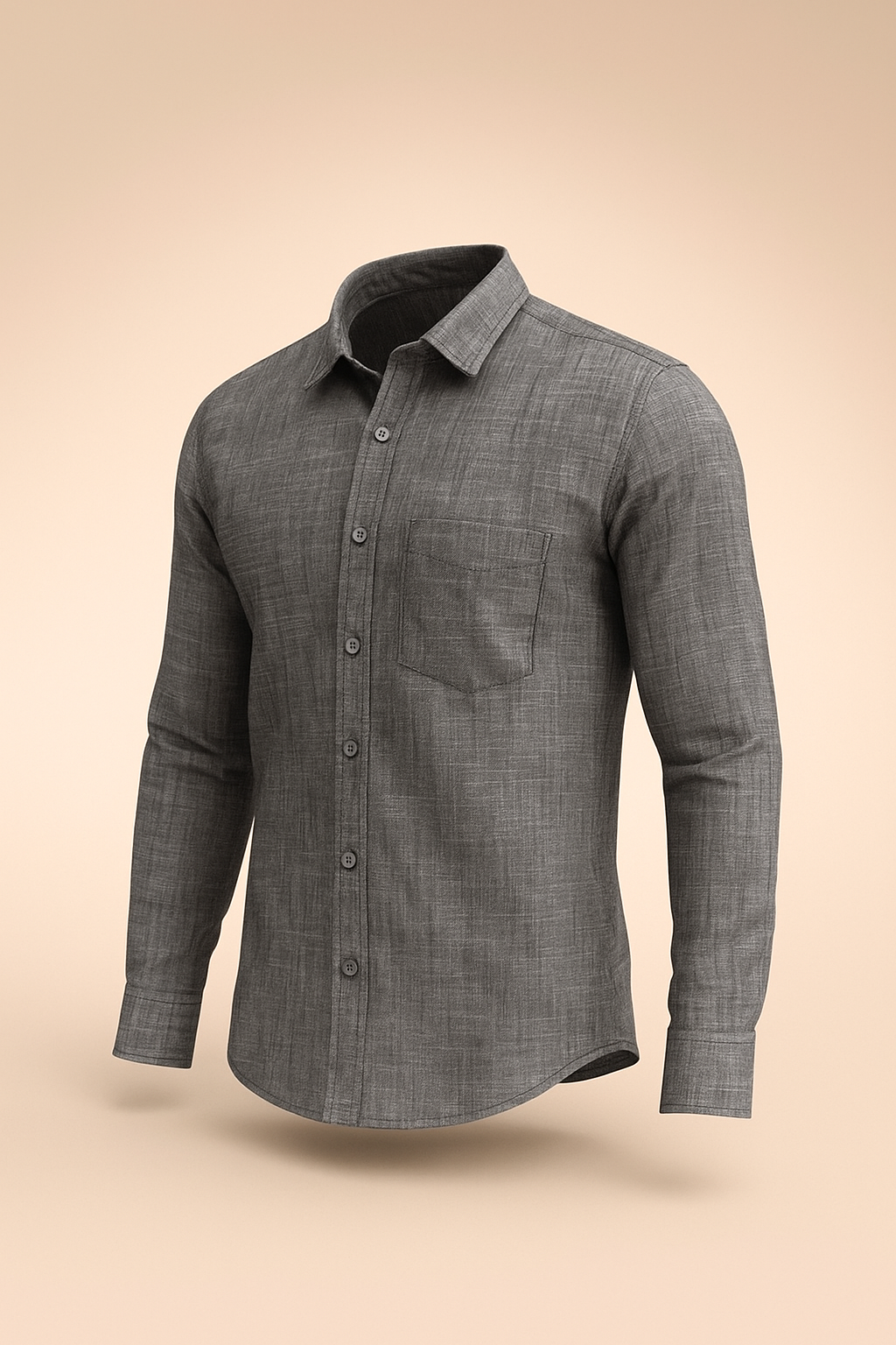 Grey Solid Shirt