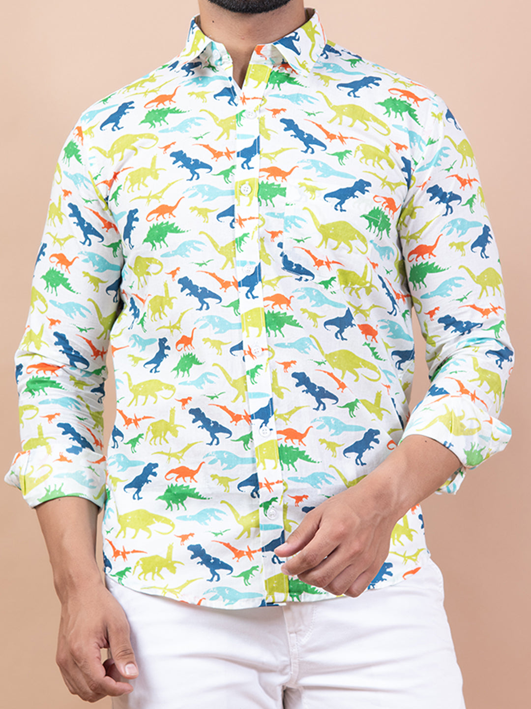 Multi color Wildlife printed Full sleeve shirt