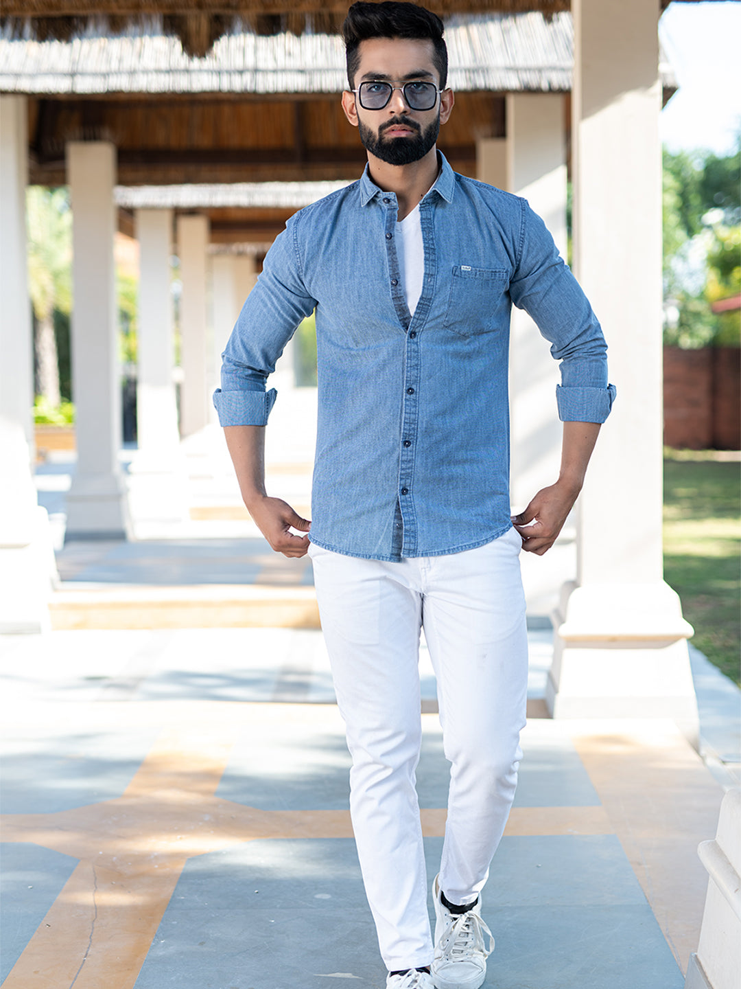Best Fitted Denim Shirts For Men | Tapered Menswear