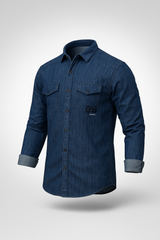 Blue Cargo Denim Shirt