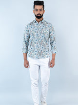 Multi Floral Printed Full Sleeves Cotton Shirt