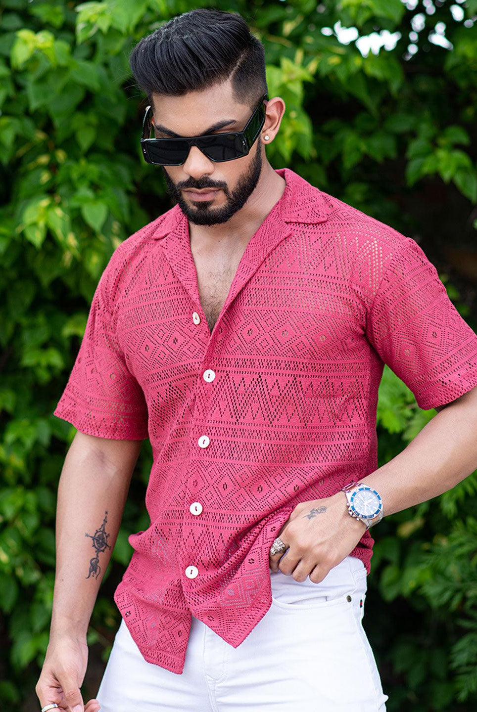 cotton printed shirts for men