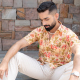 Smoke Floral Half Sleeve Printed shirt