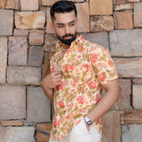Smoke Floral Half Sleeve Printed shirt