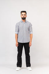 Classic Sanganeri Elephant Printed Shirt For Men