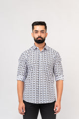 Classic Sanganeri Elephant Printed Shirt For Men