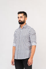 Classic Sanganeri Elephant Printed Shirt For Men