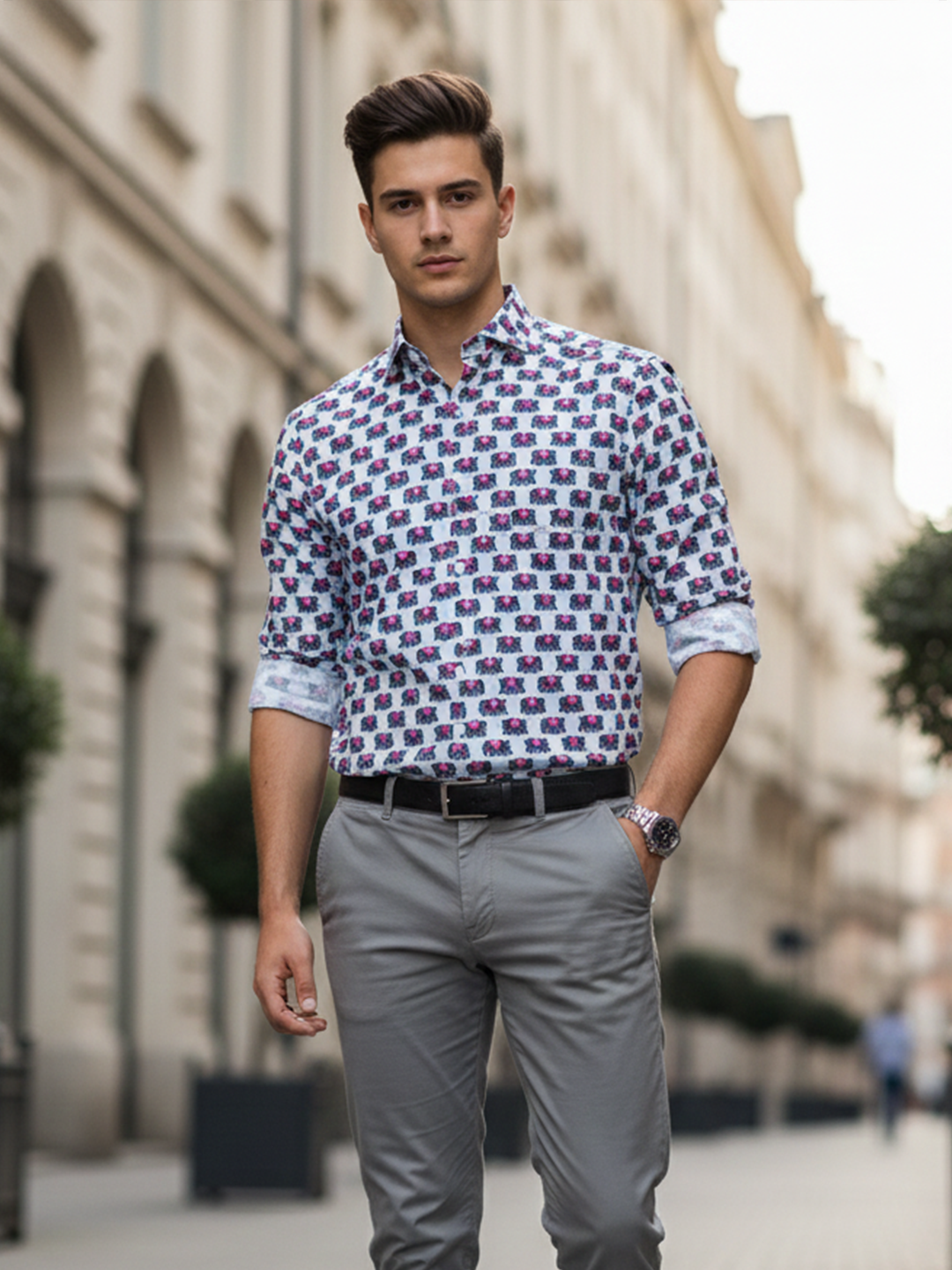 Off-White Sanganeri Elephant Print shirt