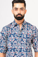 Multi Colored Floral Sanganeri Print Shirt