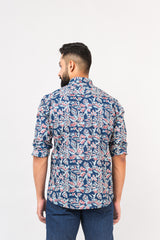 Multi Colored Floral Sanganeri Print Shirt