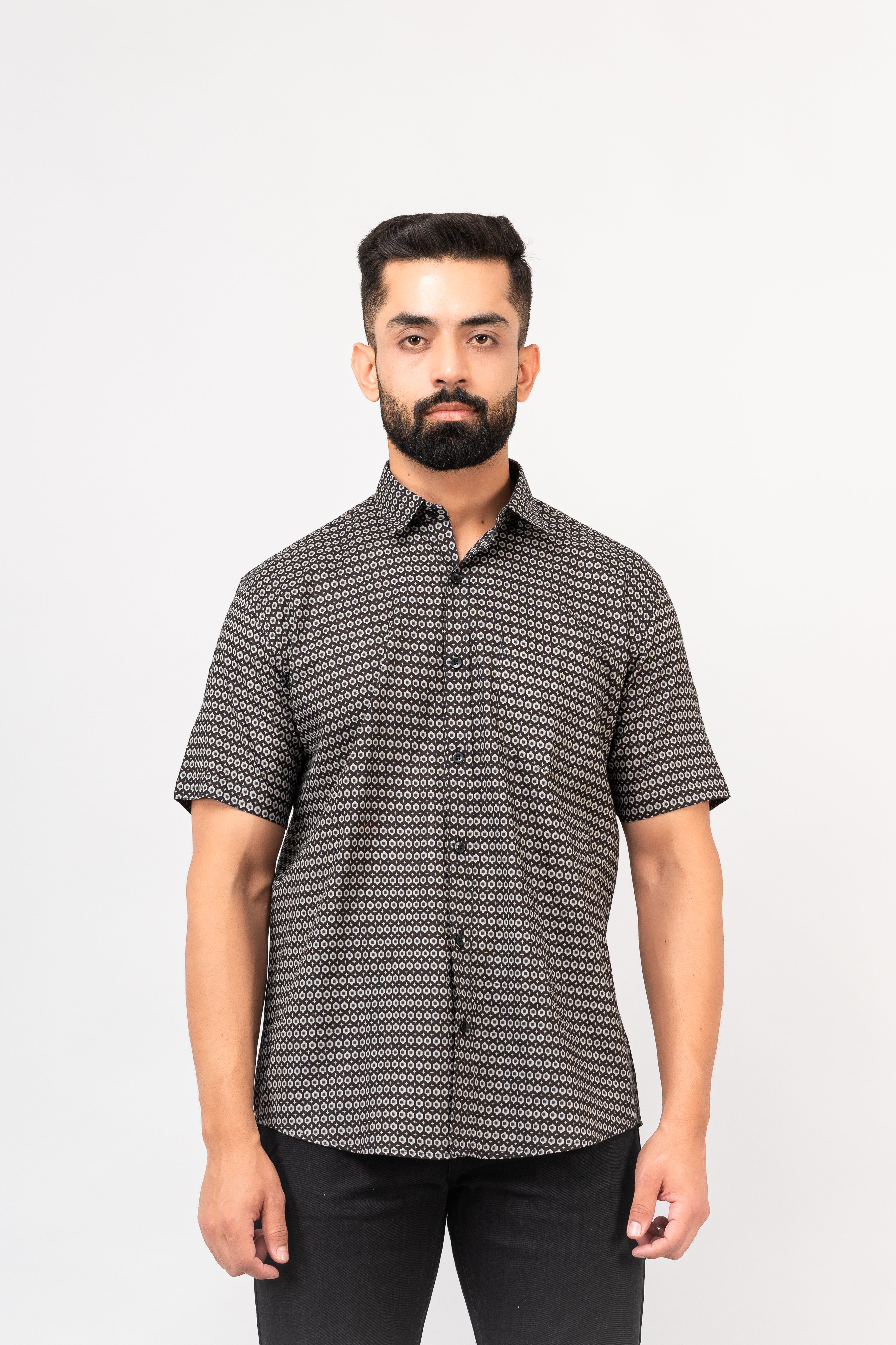 Black Sanganeri Shirt