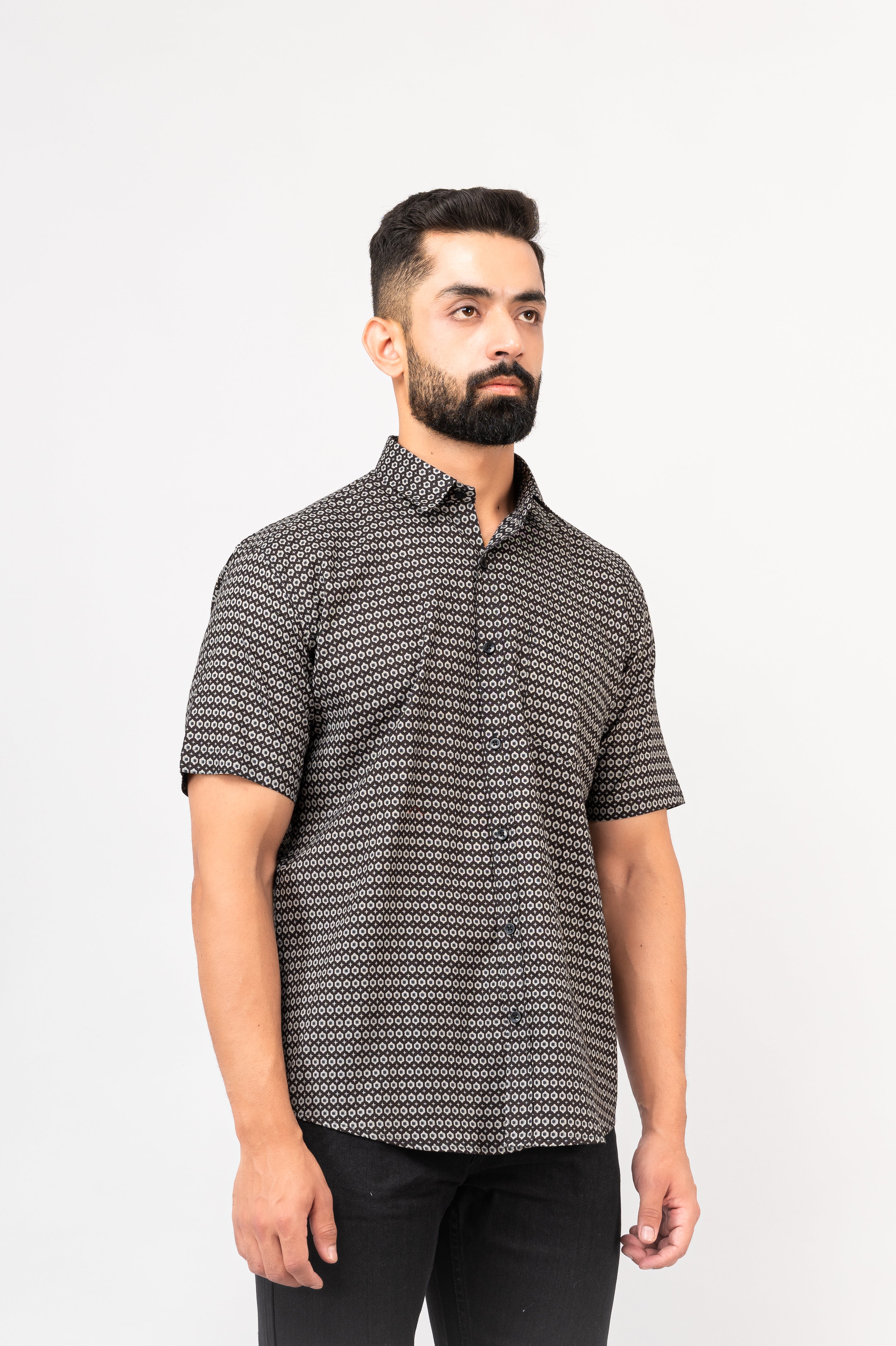 Black Sanganeri Shirt