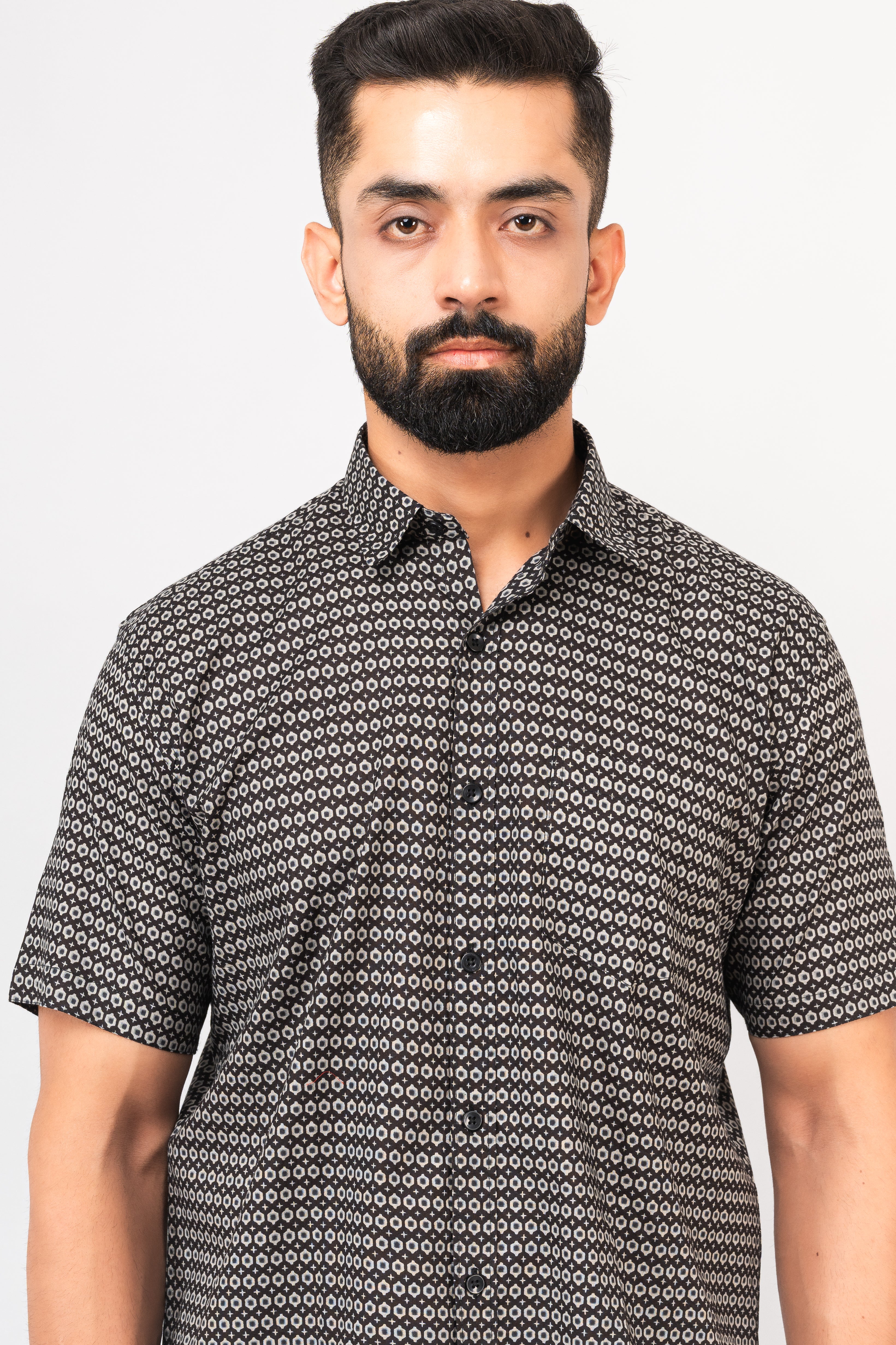 Black Sanganeri Shirt