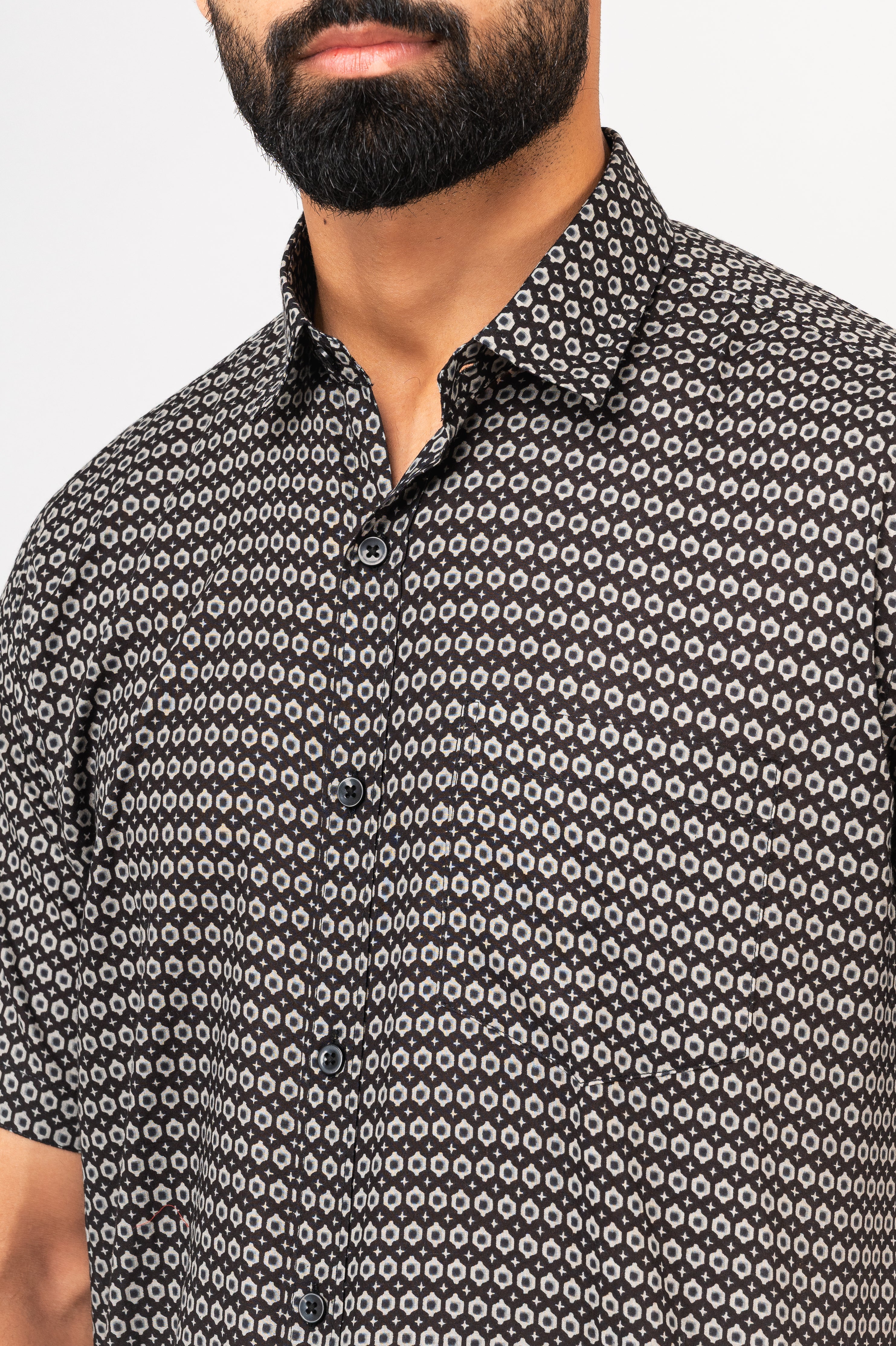 Black Sanganeri Shirt