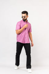 Onion Pink Sanganeri Shirt