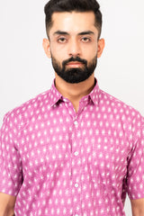 Onion Pink Sanganeri Shirt